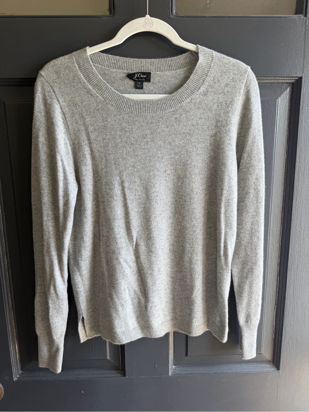 J. Crew women’s cashmere Crewneck Sweater - Light Gray